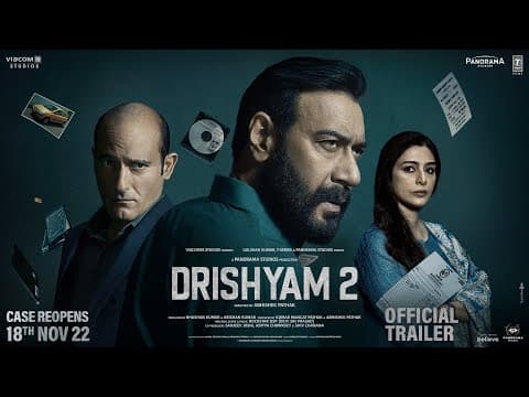The Makers Dropped The Title Track Of Drishyam 2 Featuring Lead Actors Ajay Devgn, Akshaye Khanna, Tabu And Shriya Saran