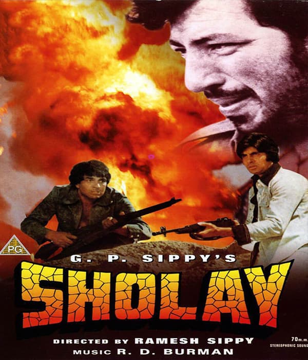 Sholay (1975) movie poster