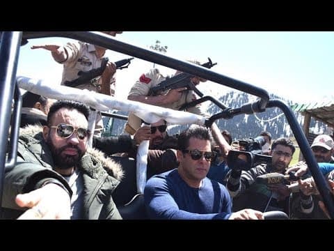 RACE 3 SHOOTING In Srinagar | Salman Khan In Open Jeep