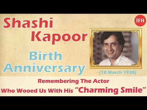 Shashi Kapoor 81st Birth Anniversary