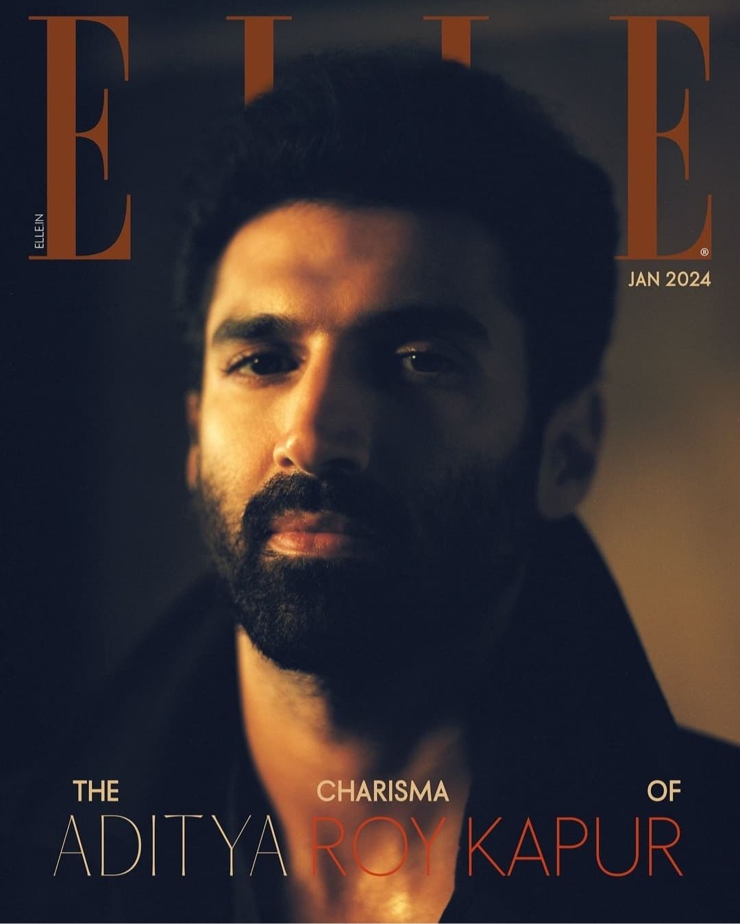 Elle India Magazine Cover January 2024 - Aditya Roy Kapur