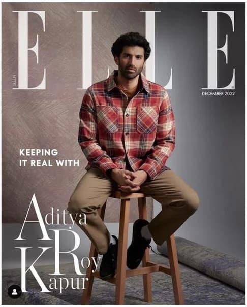 Elle India Magazine Cover December 2022 - Aditya Roy Kapur