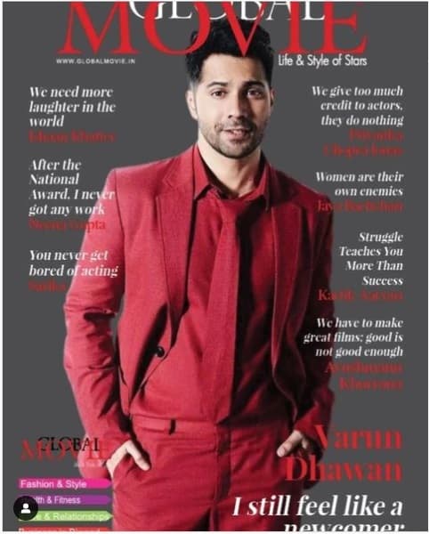 Global Movie Magazine December 2022 - Varun Dhawan