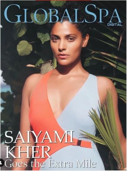 Global Spa Magazine Cover December 2022 - Saiyami Kher