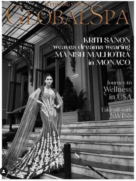 Global Spa Magazine Cover December 2022 - Kriti Sanon
