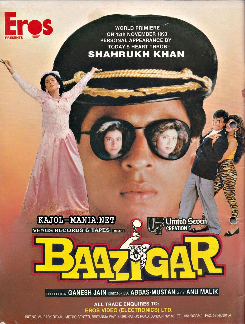 Baazigar (1993) movie poster