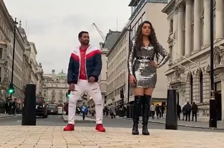 BTS video of ‘Dulha Hindustani Dulhan Englishtaani’ shared by Amrapali Dubey