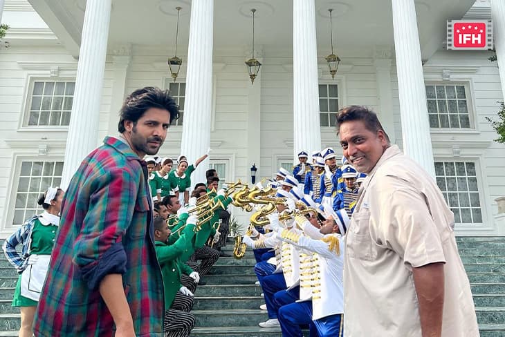 Kartik Aaryan Gives A Glimpse Of His First Song Shoot With Ganesh Acharya For Shehzada