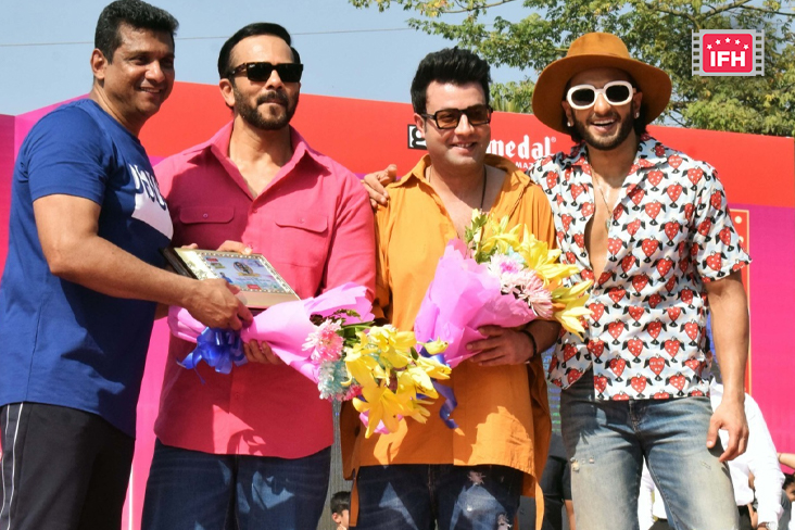 Ranveer Singh, Rohit Shetty, Varun Sharma Came To Promote Their Film Cirkus At Malad Masti