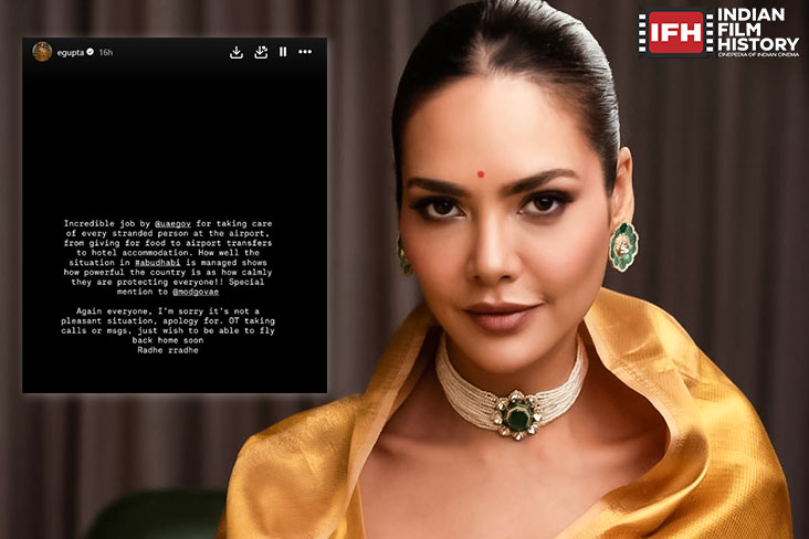 Actor Esha Gupta Stranded In Abu Dhabi  After The Airspace Of UAE Shut Down, After The Recent Disruption From Israeli And US Strikes On Iranian Military And Nuclear Facilities. 