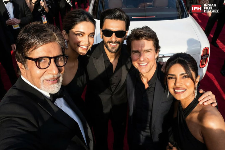 An AI Artist Posted Pictures Of An Imaginary Mission Impossible 9 Star Cast Promoting The Indian Stars With Priyanka Chopra Ranveer Singh And Amitabh Bachchan With Tom Cruise