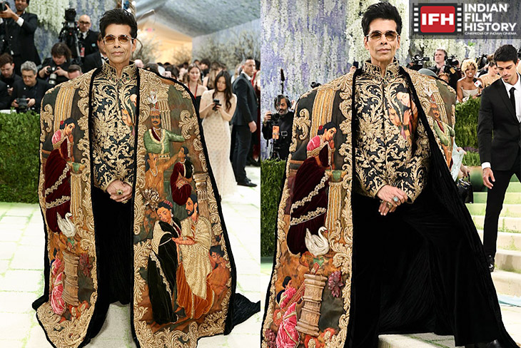 Filmmaker Karan Johar Makes Met Gala Debut In Celebrated Designer Manish Malhotra Outfit Inspired By Raja Ravi Varmas Art