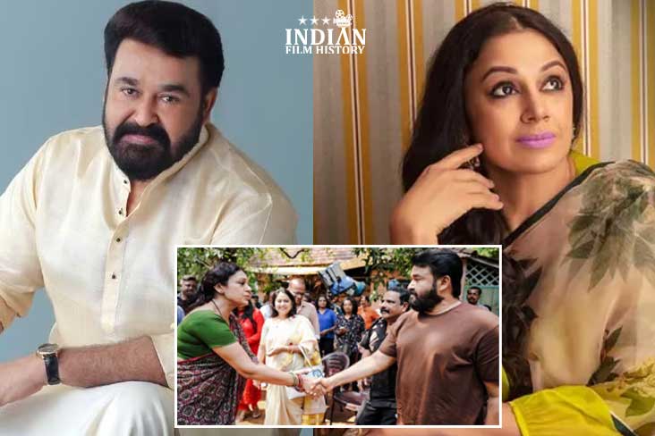 Iconic Duo Of Malayalam Cinema Mohanlal And Shobhana Reunite In L360- Filming Begins Today