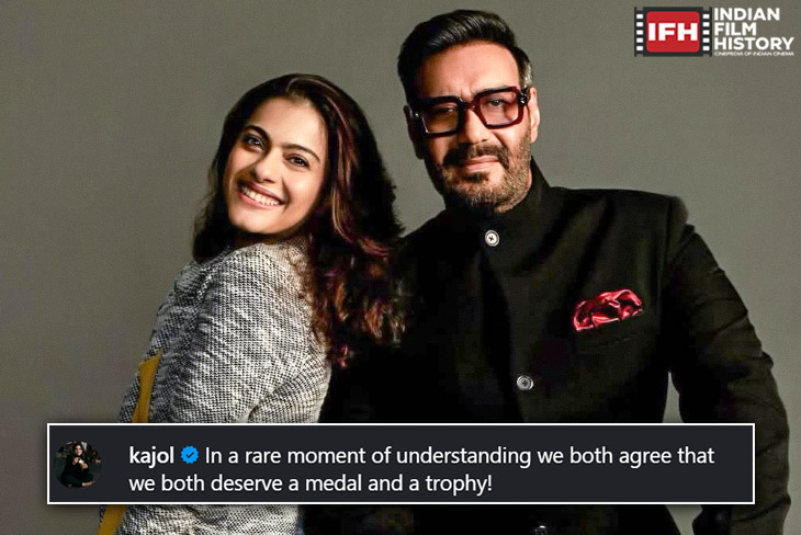 Kajol And Ajay Devgn Celebrate Their 27th Wedding Anniversary ! Kajol Shares A Hilarious Caption With A Picture Of Both Of Them