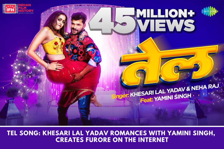 Tel Song Khesari Lal Yadav Romances With Yamini Singh Creates Furore On The Internet