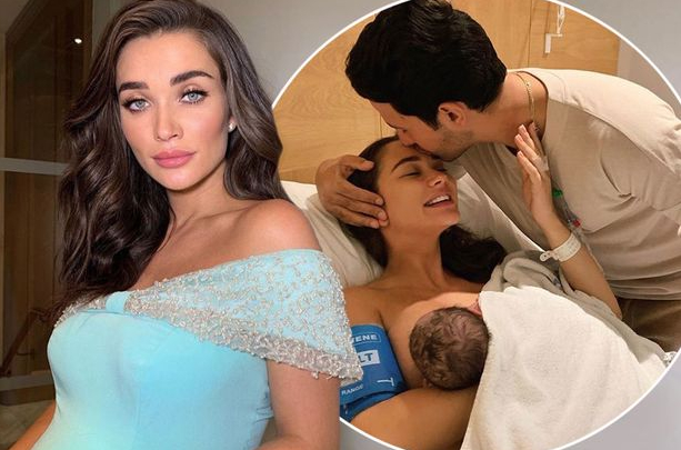 Amy Jackson gives birth to baby boy