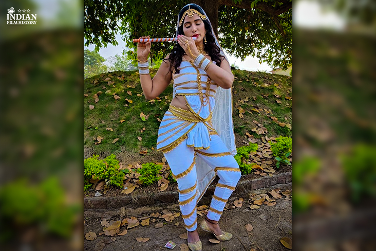 Poonam Dubey Does A Lord Krishna Pose For Her Film ‘Tohare Pyar Me Pagal Bani’