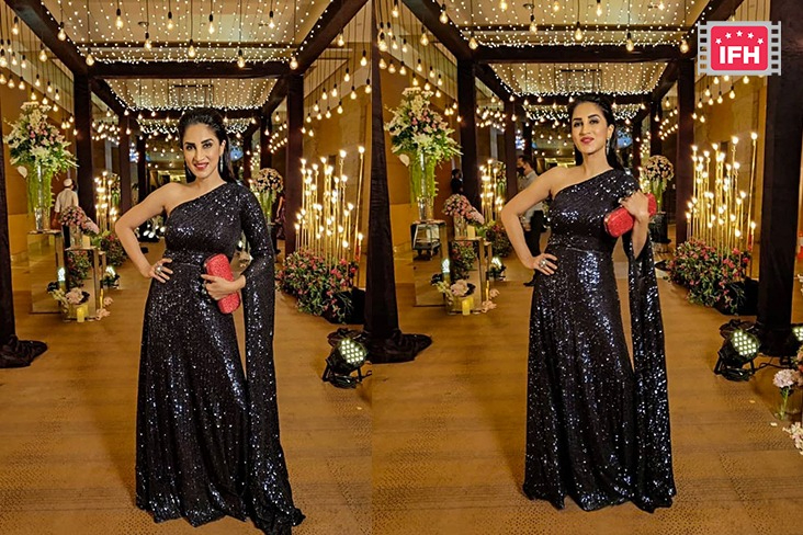 Smita Gondkar Stuns In A Shimmering Black Gown