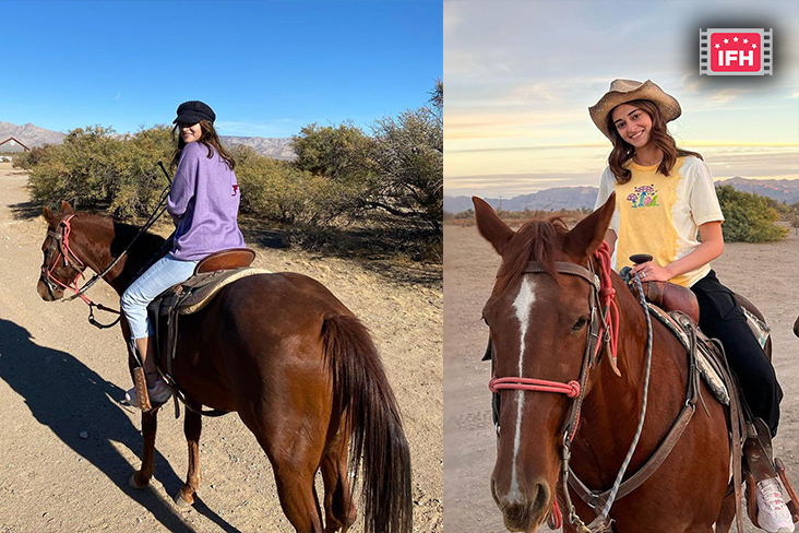 Ananya Panday Shares BTS Pictures Of Horse Riding During Liger Shooting
