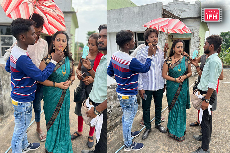 Priti Maurya Treats Fans To BTS Pictures From Sets Of Her Film ‘Badhai Ho’