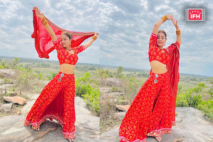 Anara Gupta Radiates Positivity In A Bright Red Lehenga In Her Latest Pictures