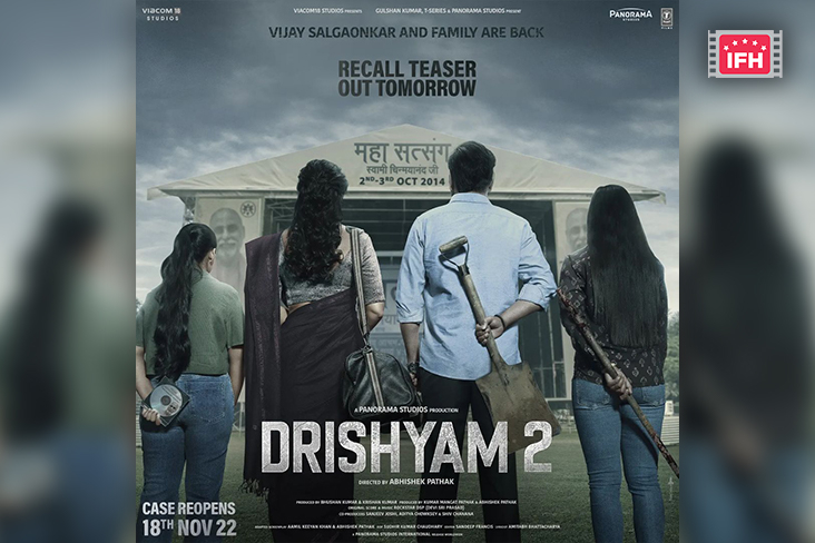 Ajay Devgn, Shriya Saran, Ishita Dutta Starrer Drishyam 2 First Poster Out!